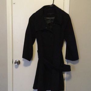 Belted Kenneth Cole Wool Coat